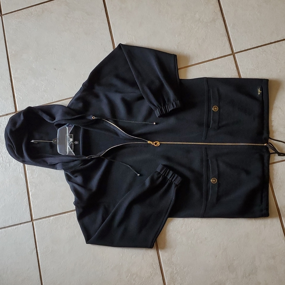 St John Sport Black Cardigan  Sz P